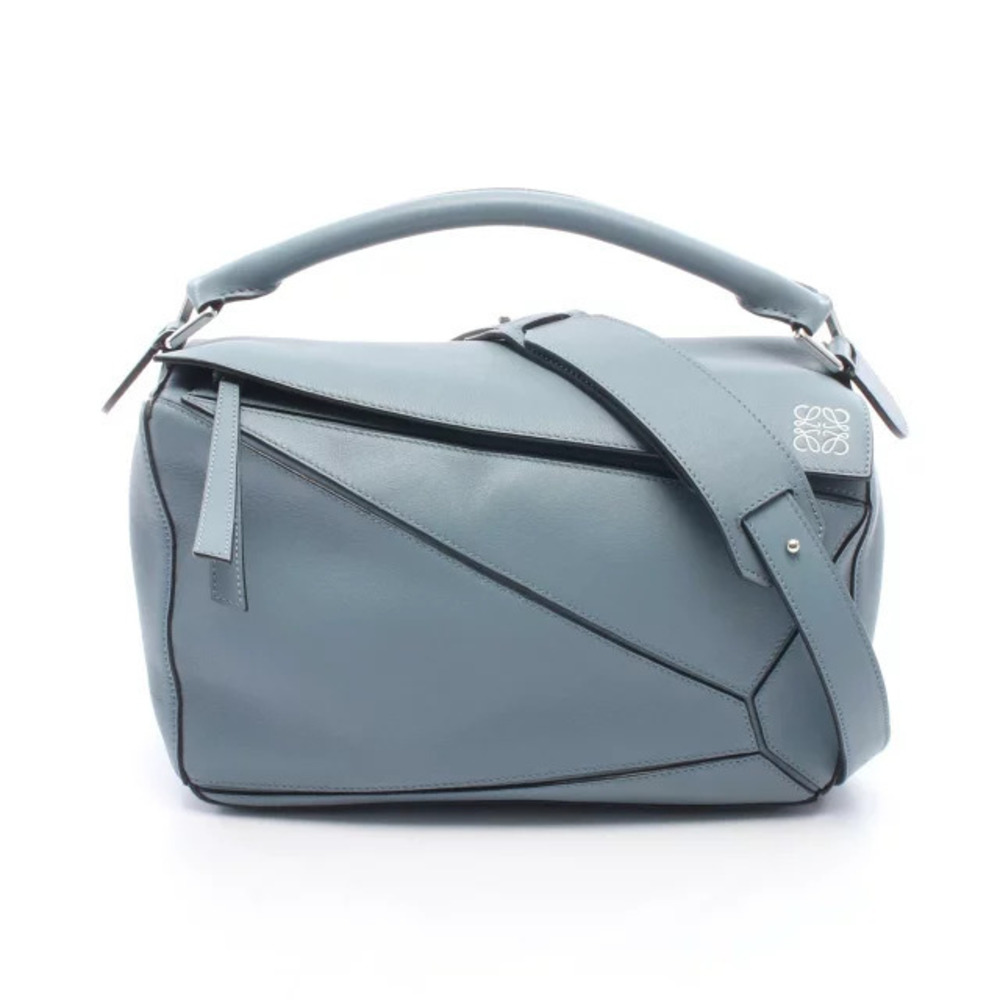 Loewe Puzzle Bag Handbag Leather Blue